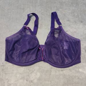 Elomi Size 38J Matila Plunge Bra Purple EL8900 EL8900PUE